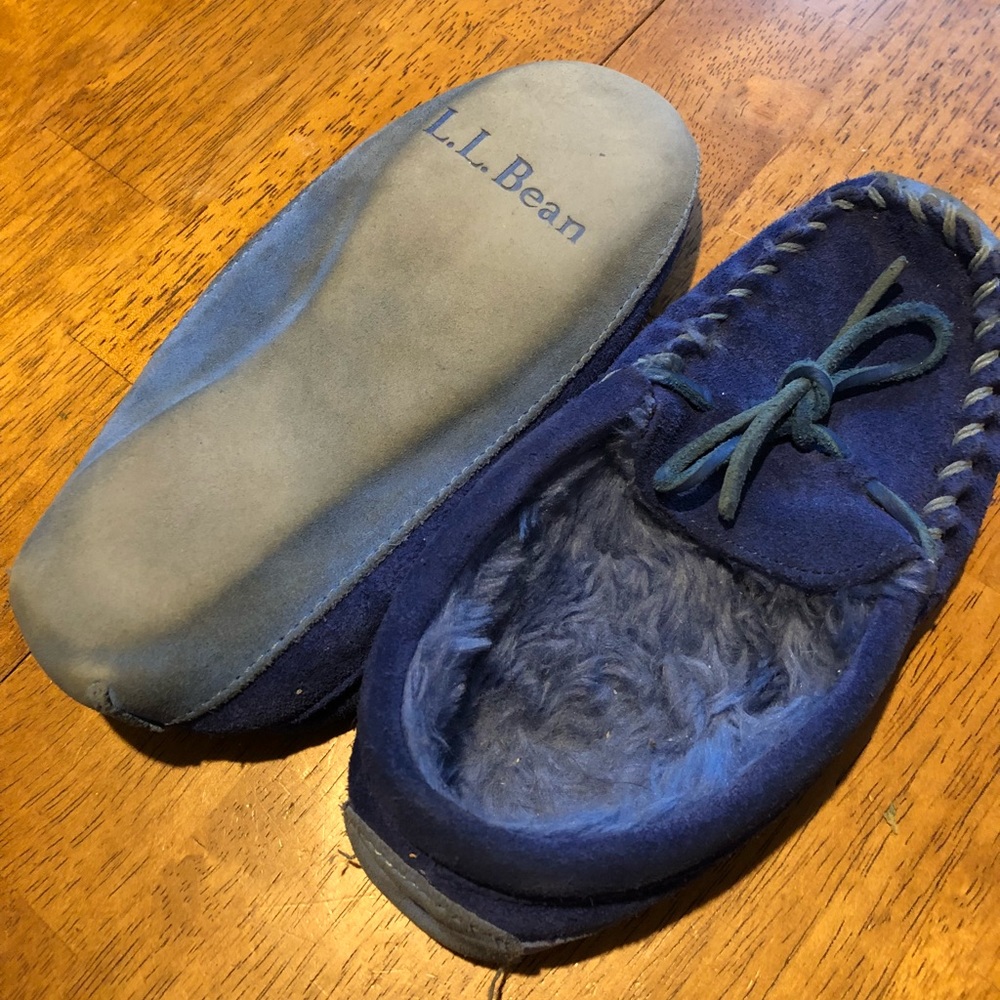 LL Bean Moccasin slippers